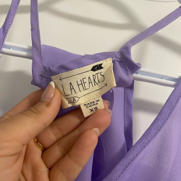Lilac Tank Top - Open Scallop Back - Picture 3 of 3